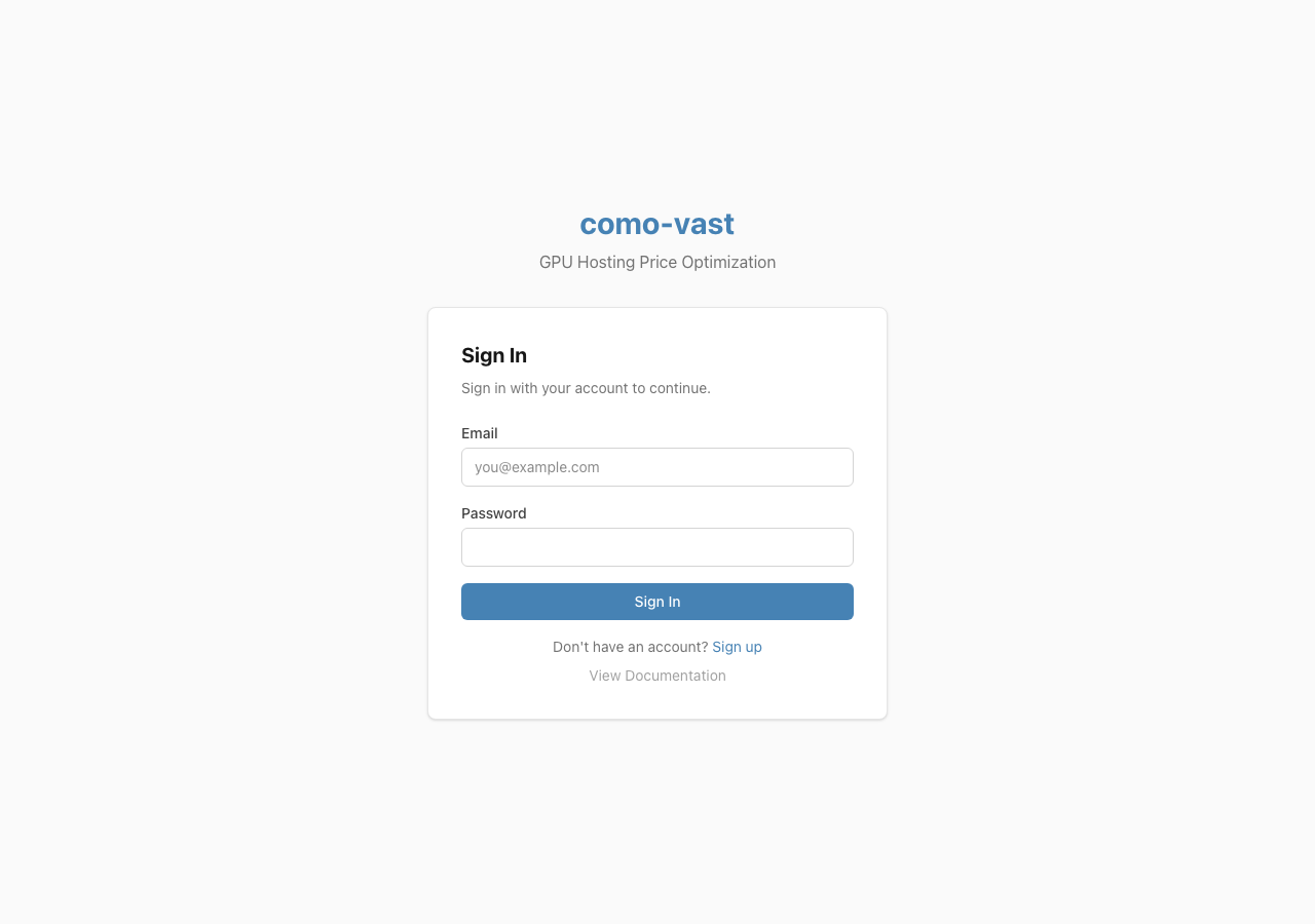 Login screenshot