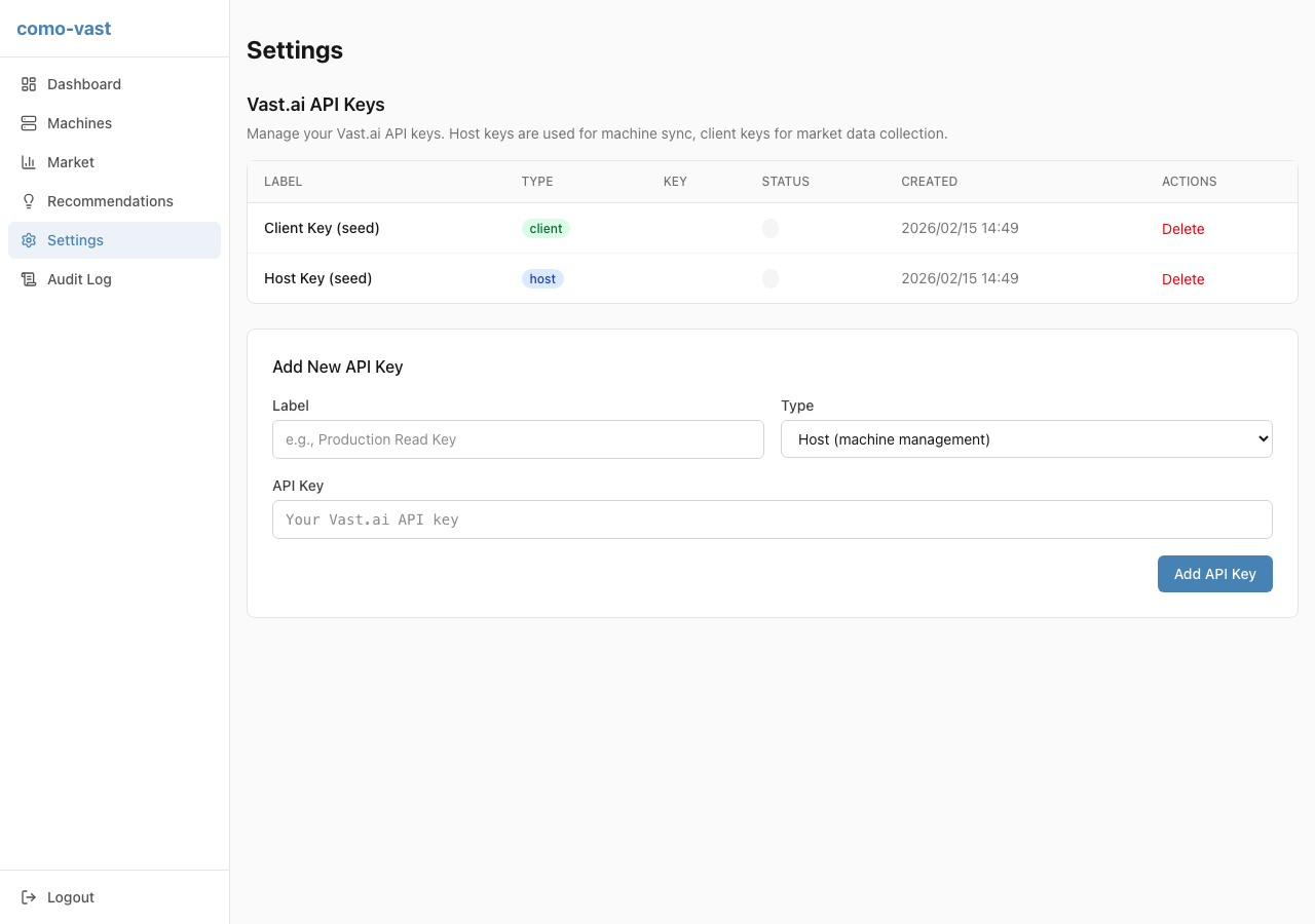Settings screenshot